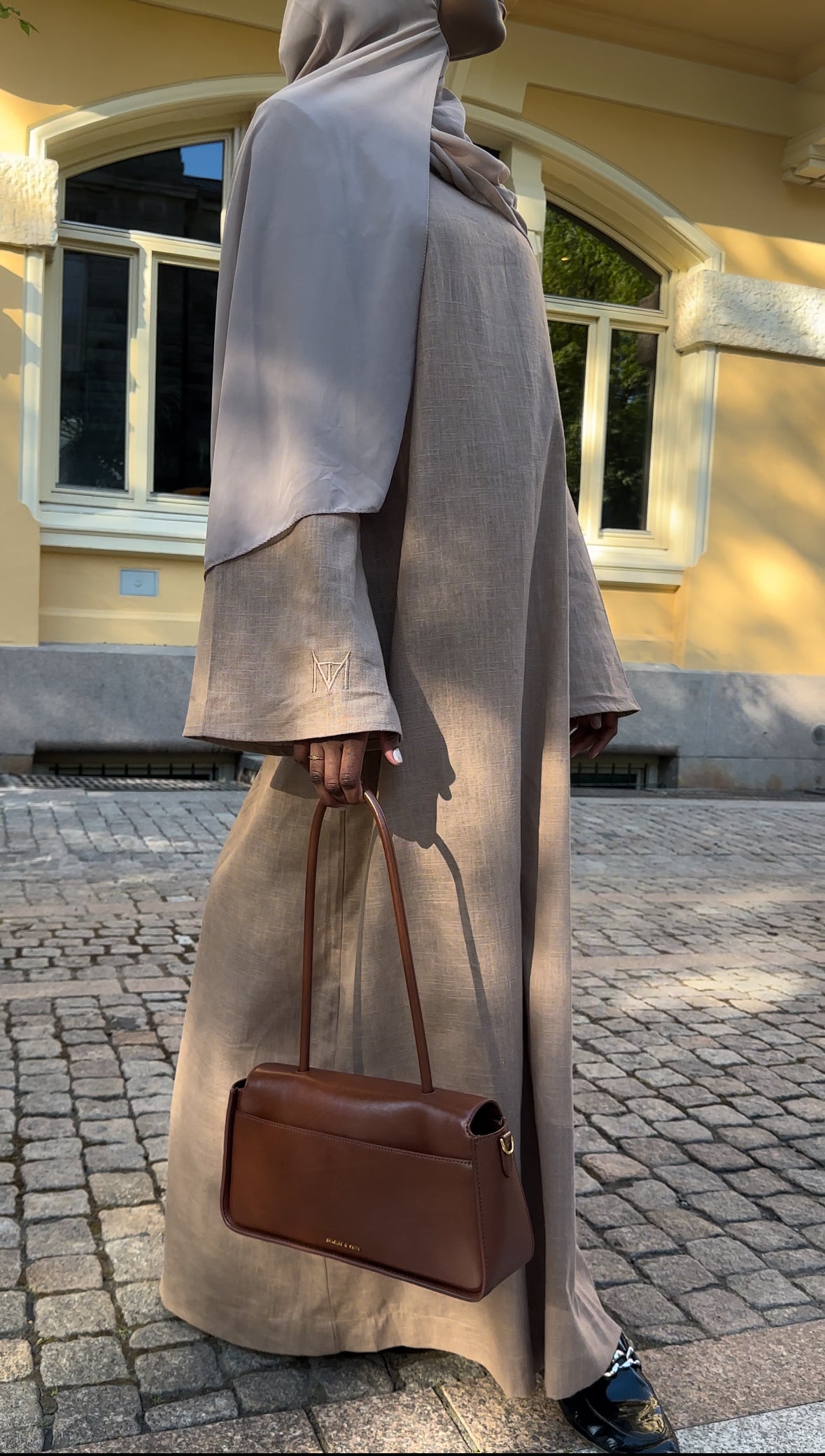Tan Linen Dress