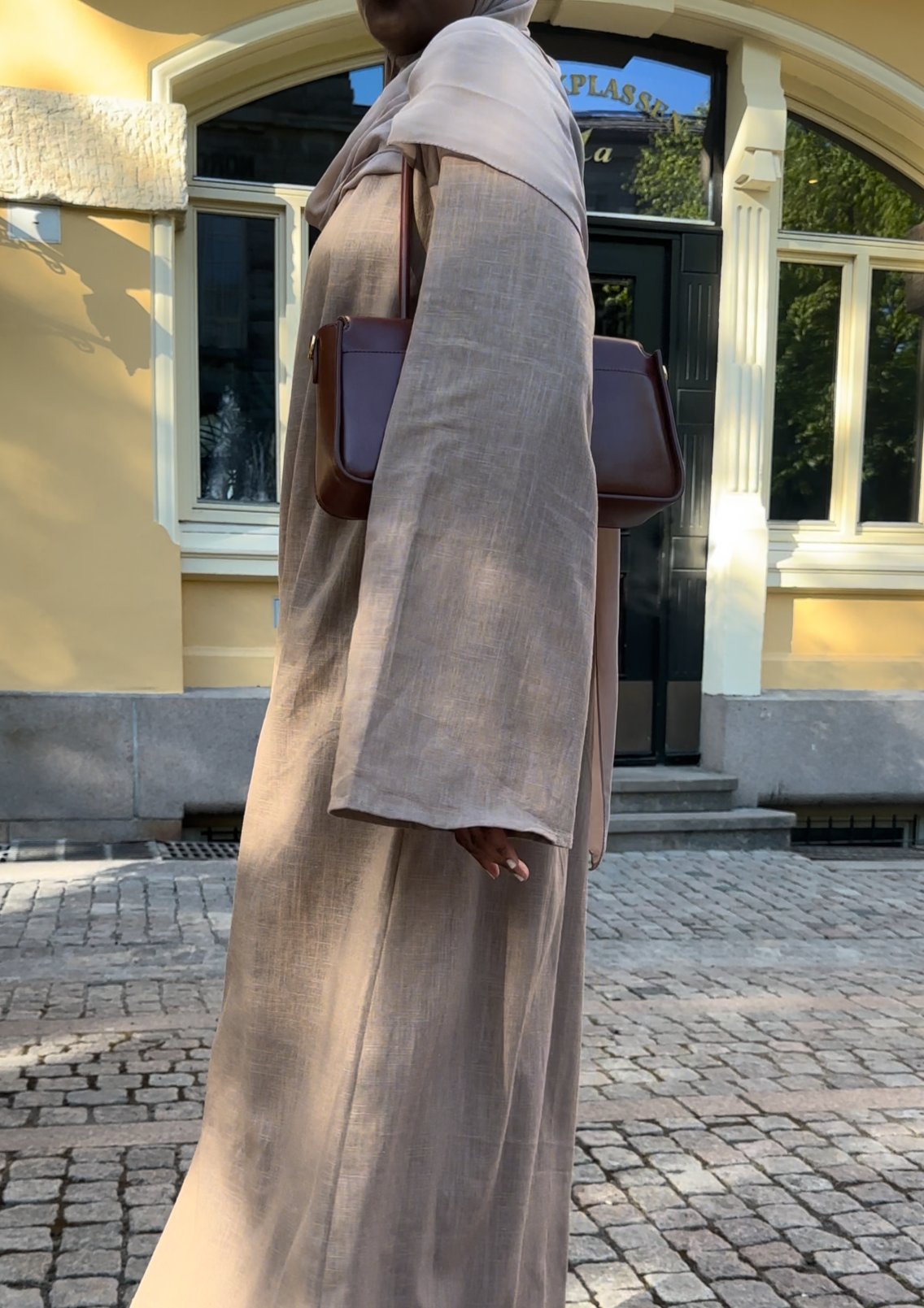 Tan Linen Dress