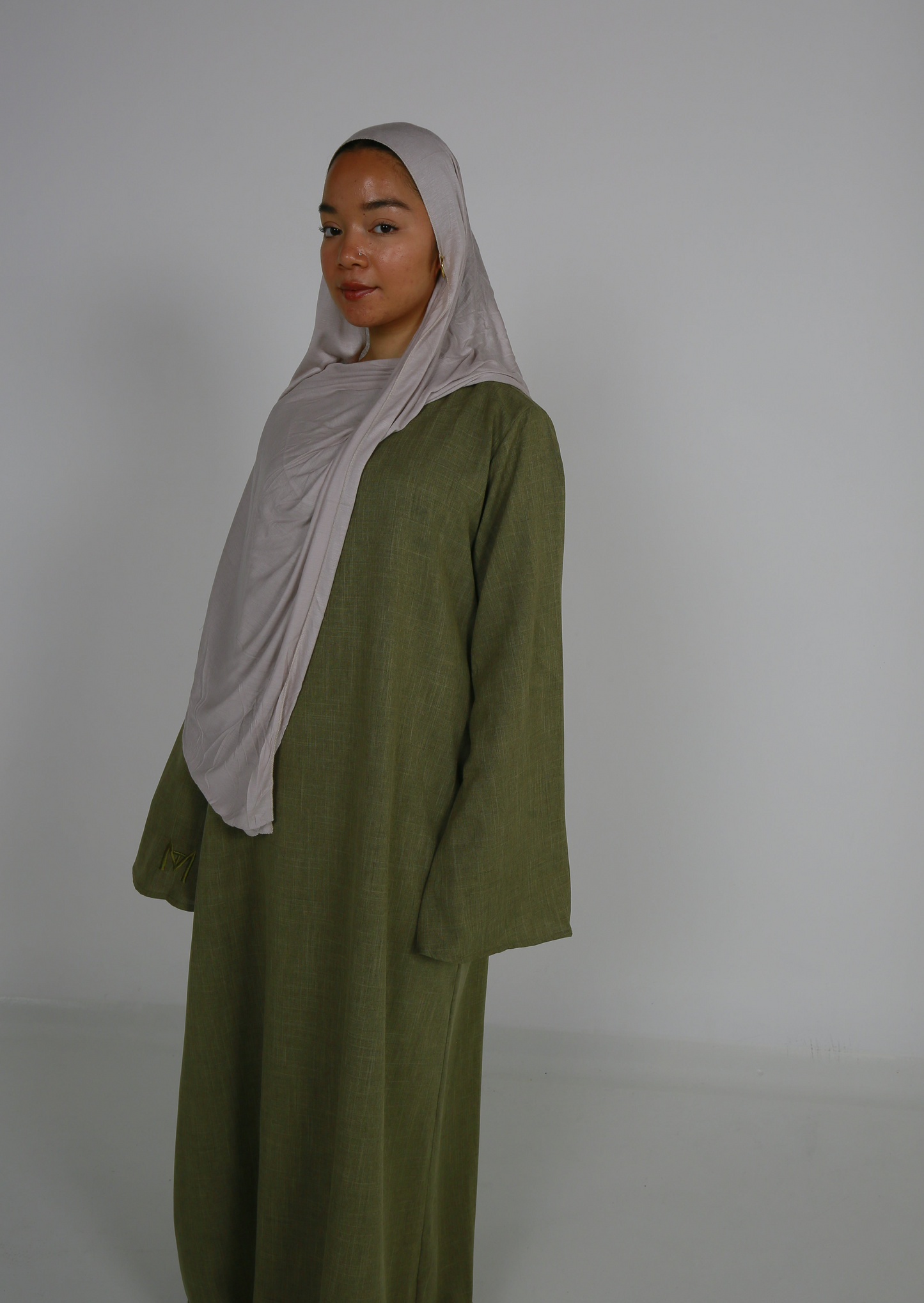 Green Linen Dress
