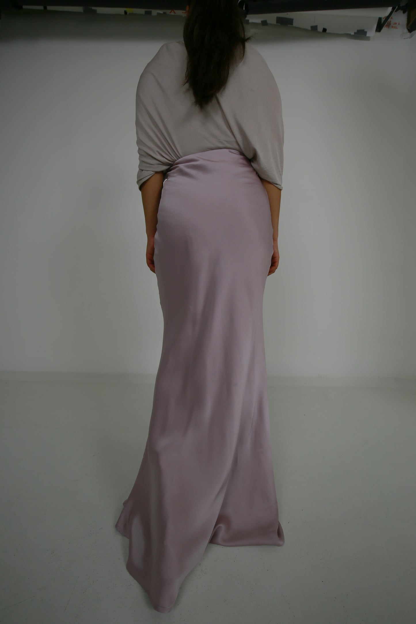 Pink Satin Skirt