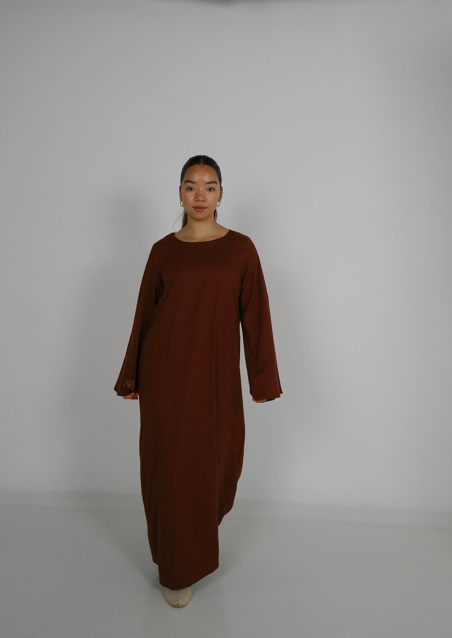 Berry Linen Dress