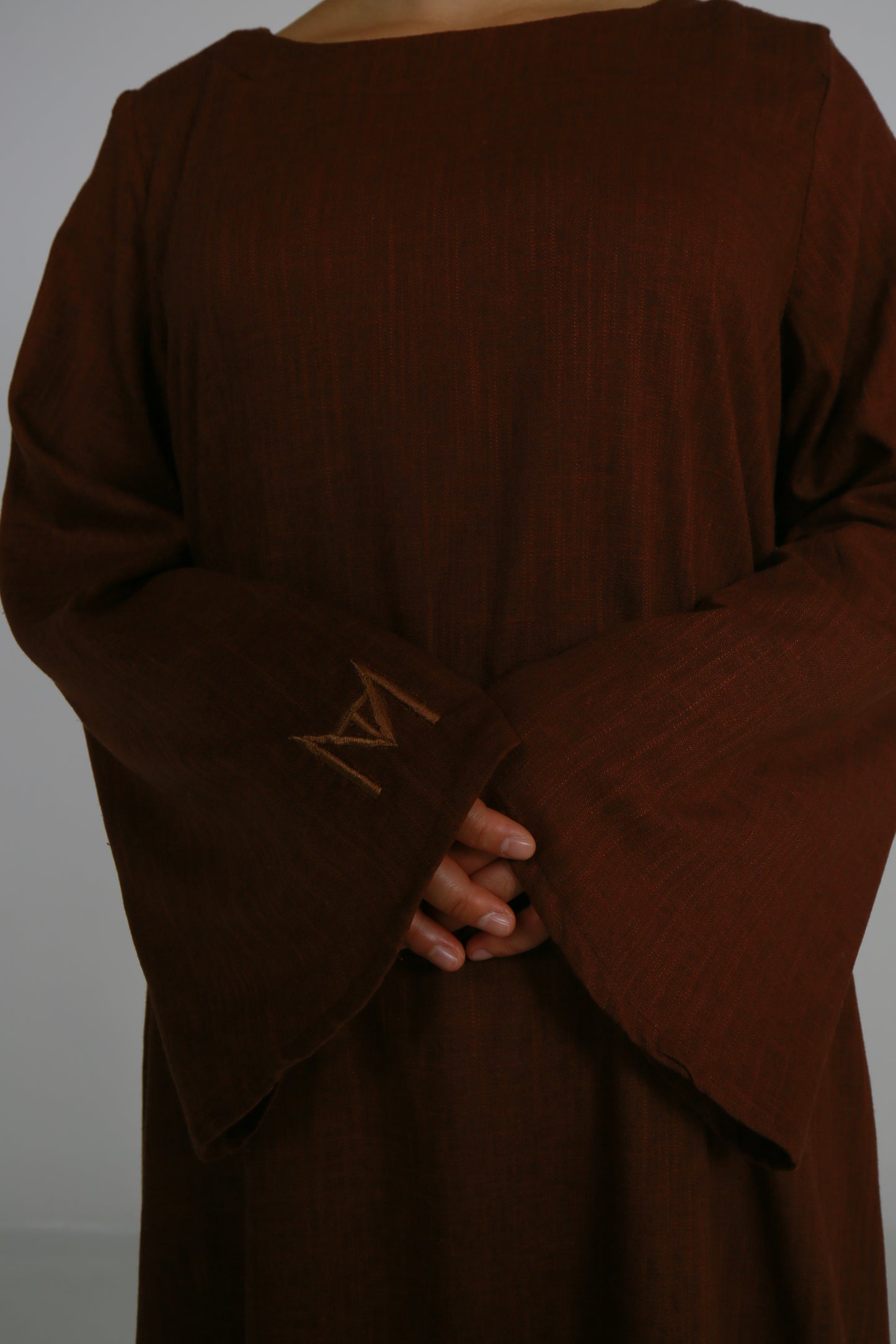 Nude Linen Dress