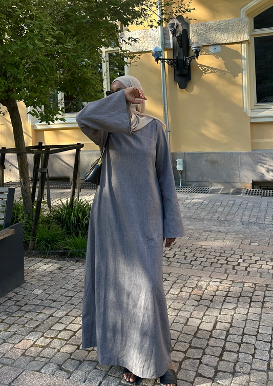 Grey Linen Dress