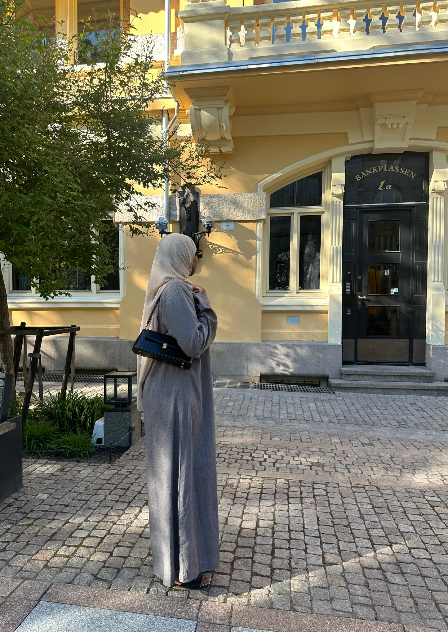 Grey Linen Dress