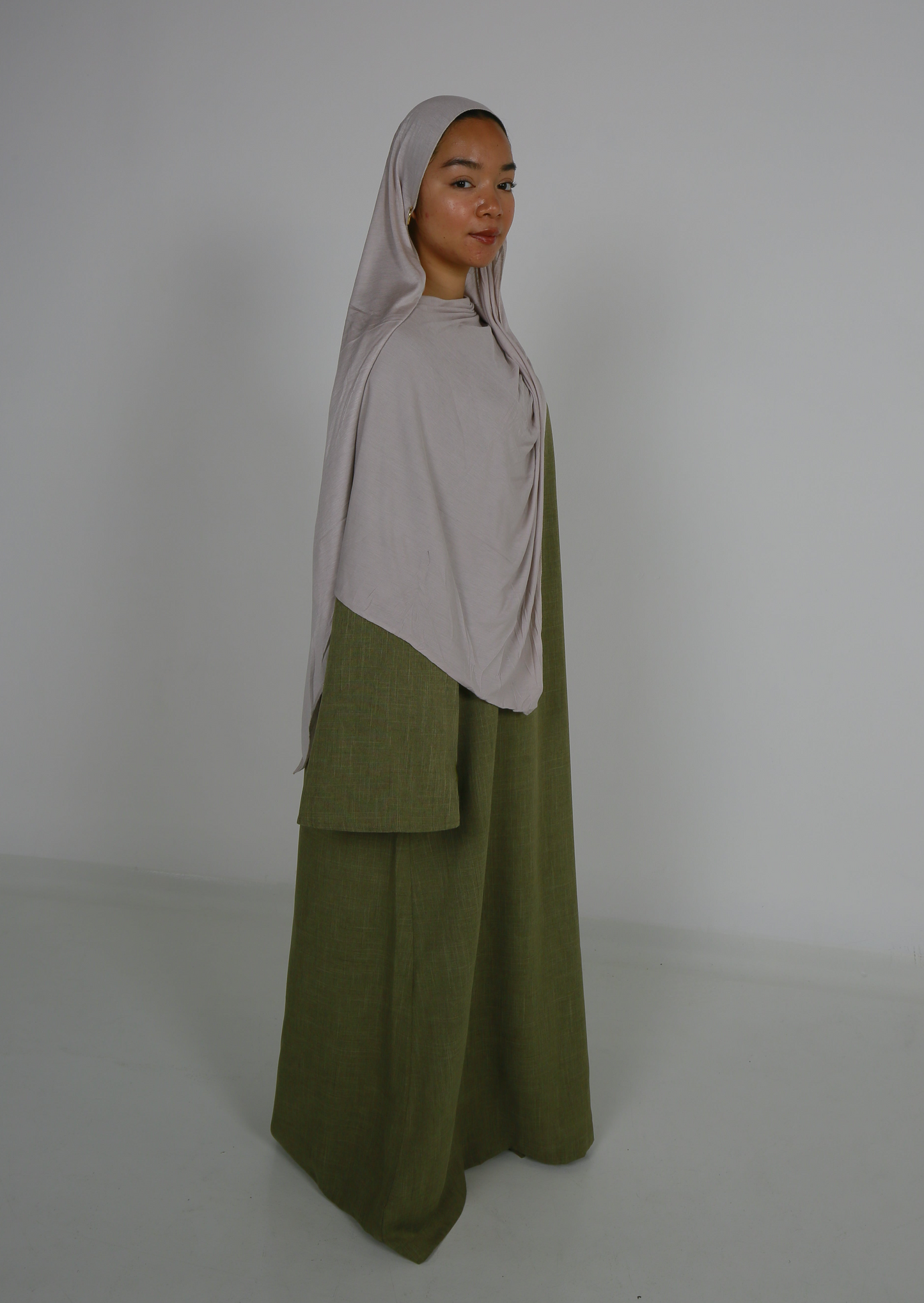 Green Linen Dress