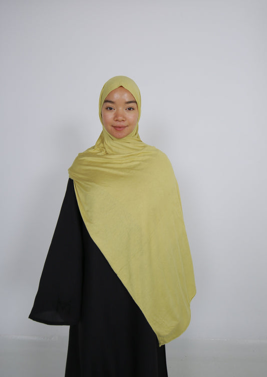 Lemon Jersey Hijab